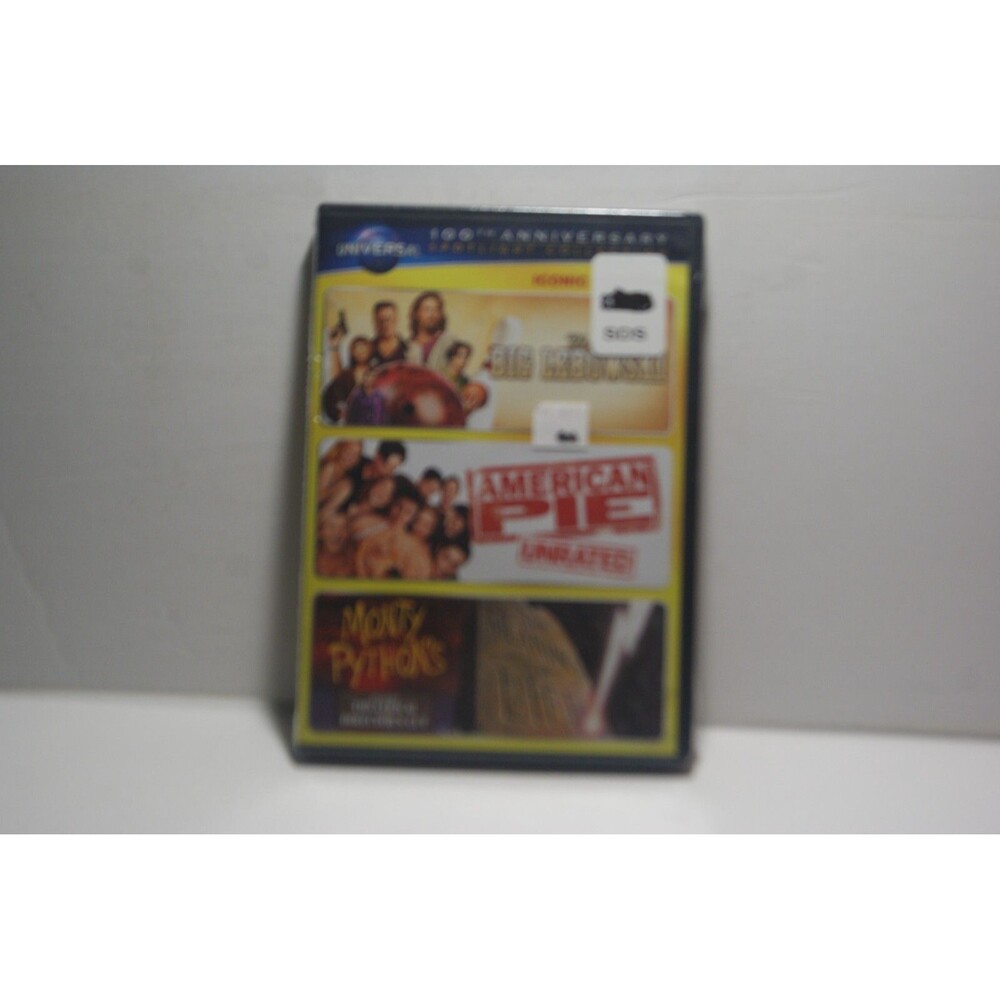3 Film Sealed DVD The Big Lebowski,American Pie, Monty Python The Meaning of Lif